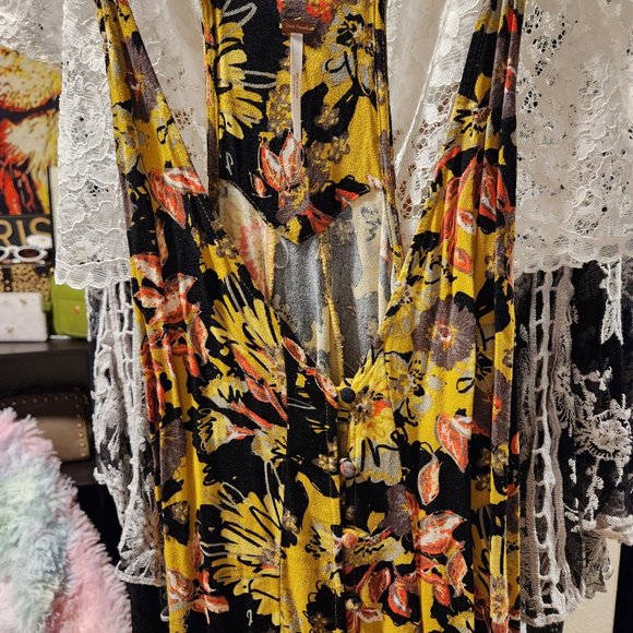 NWOT FREE PEOPLE FALL FLORAL DRESS - Picture 10 of 10